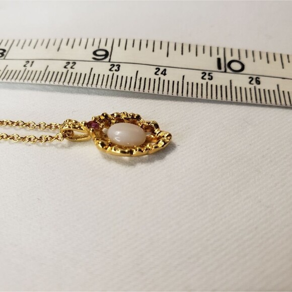 Van Doran Ruby and Opal Necklace - Picture 7 of 8
